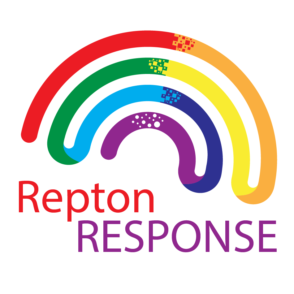 Repton Response Rainbow Logo